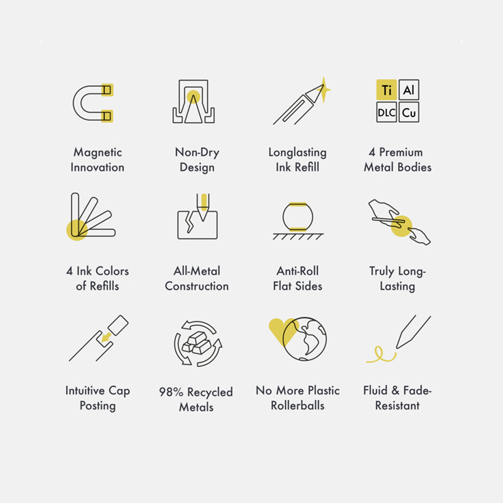 FLOW Rollerball Pen Brass