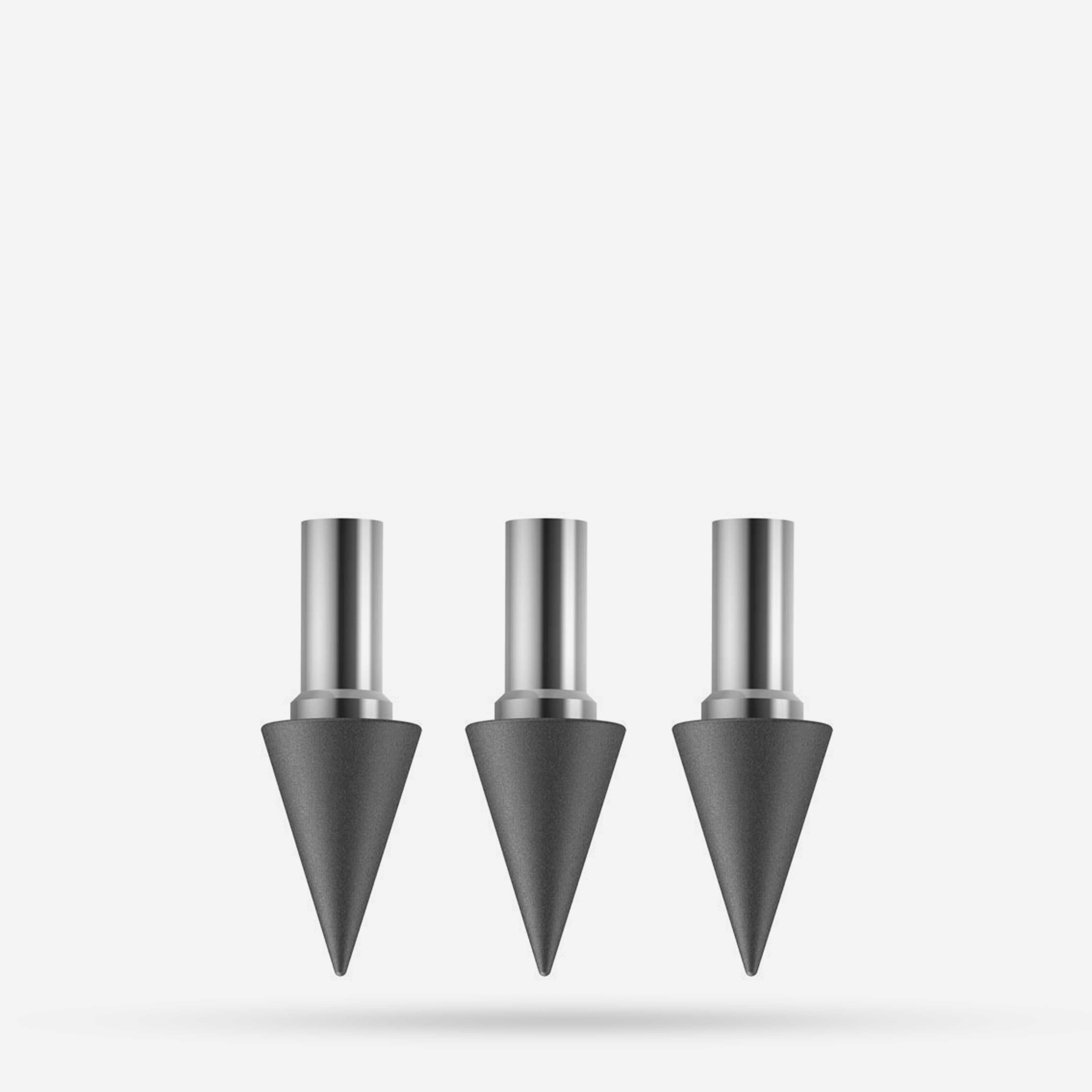 Graphit-Spitzen für AEON Bleistift im Dreierpack freigestellt