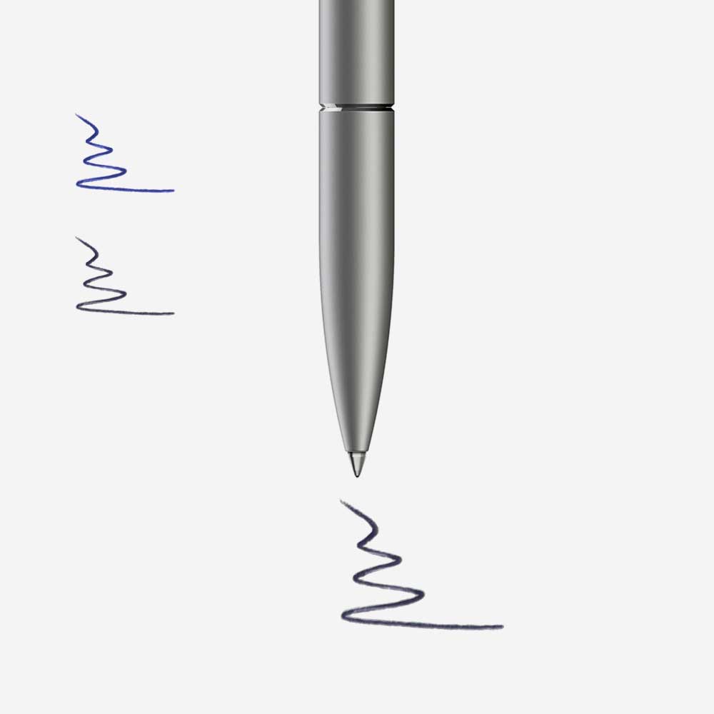 Premium Ballpoint PEN – titanium with magnetic cap, refillable 