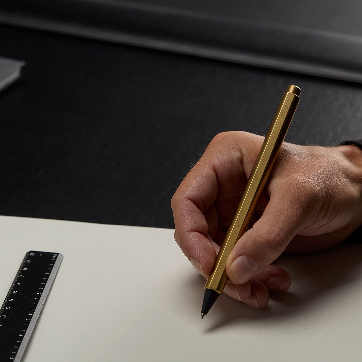 Tintenroller Messing FLOW