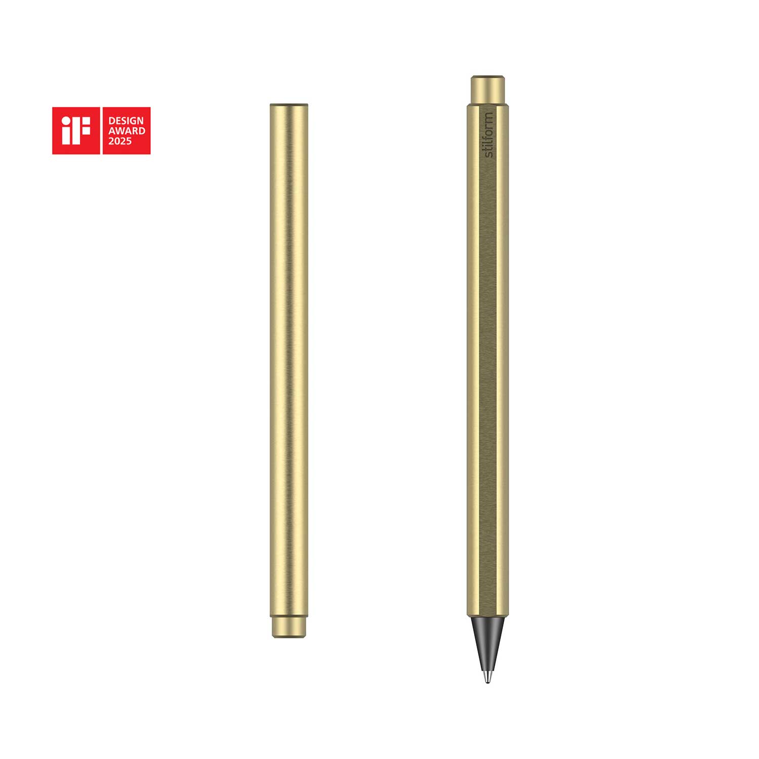 Tintenroller Messing FLOW