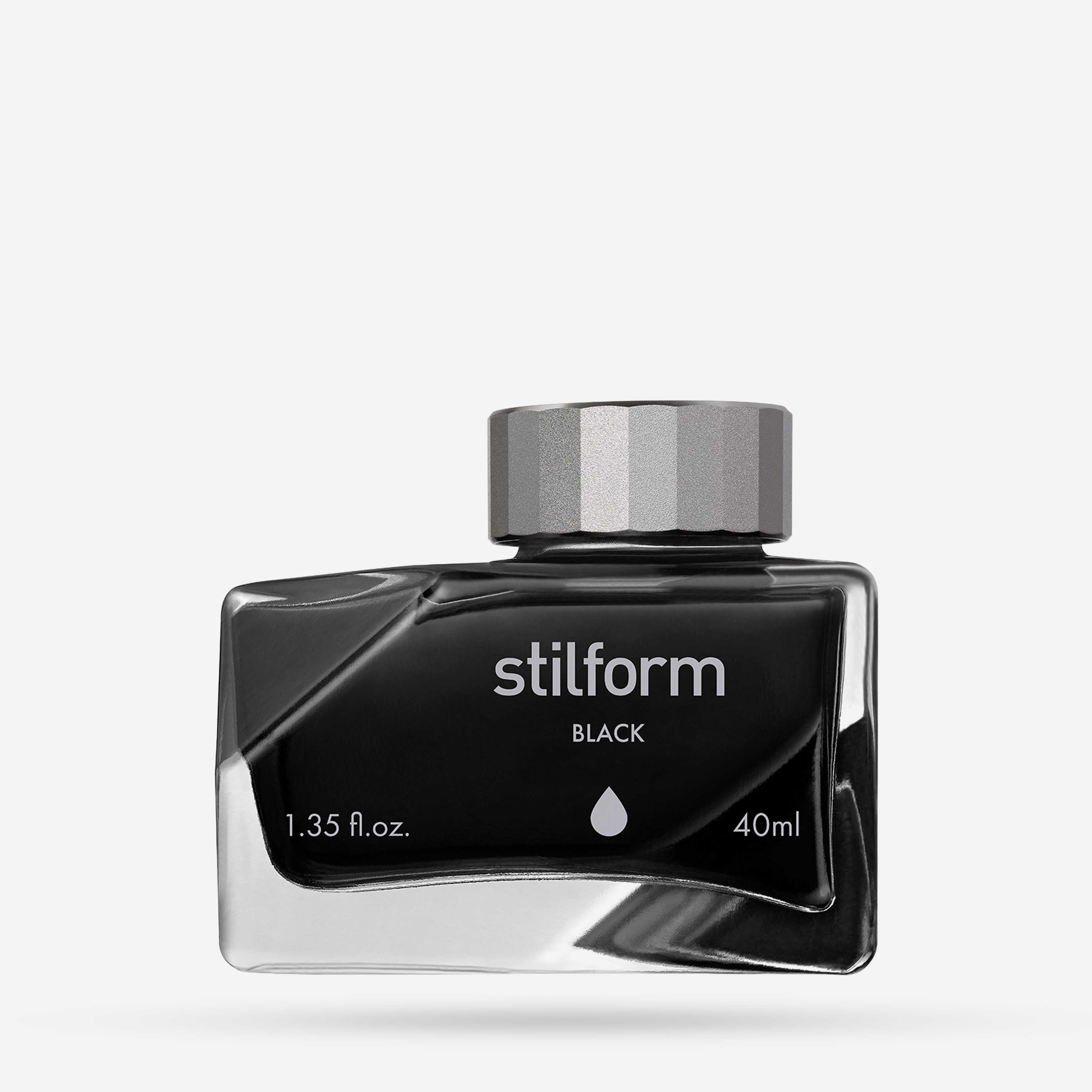 Tintenfass TILT in Black für Füllfederhalter freigestellt