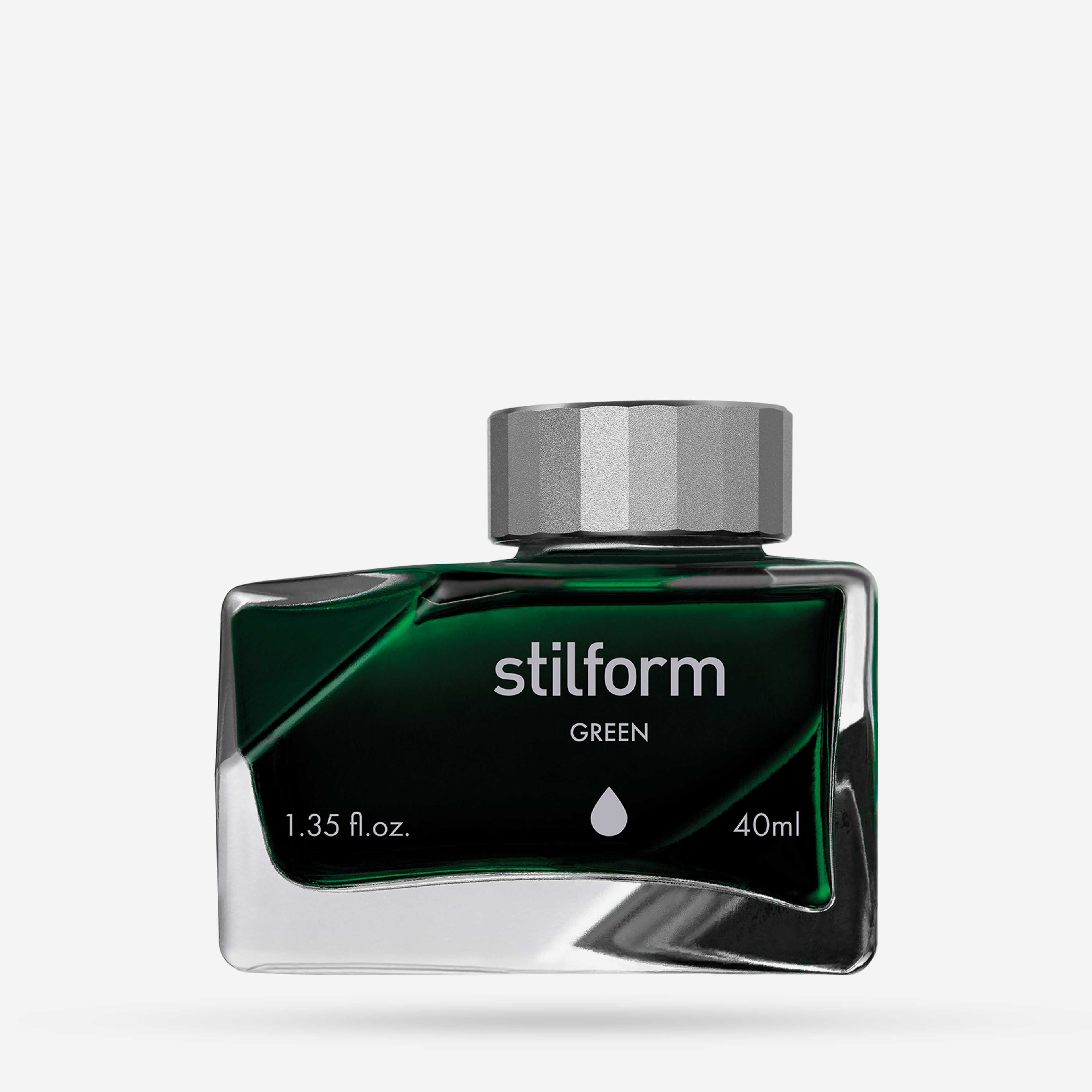 Tintenfass TILT in Green für Füllfederhalter freigestellt