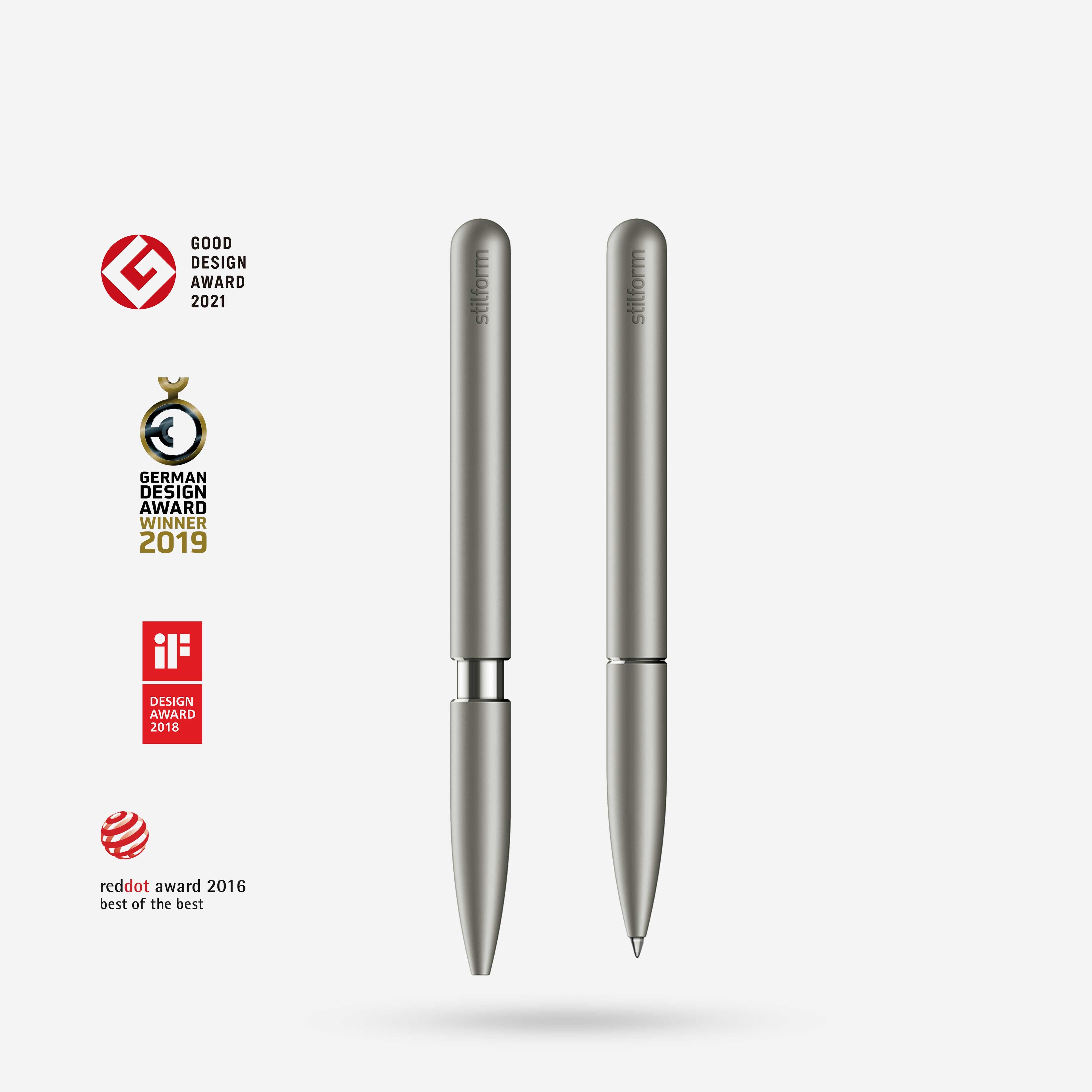 Premium Ballpoint PEN – titanium with magnetic cap, refillable