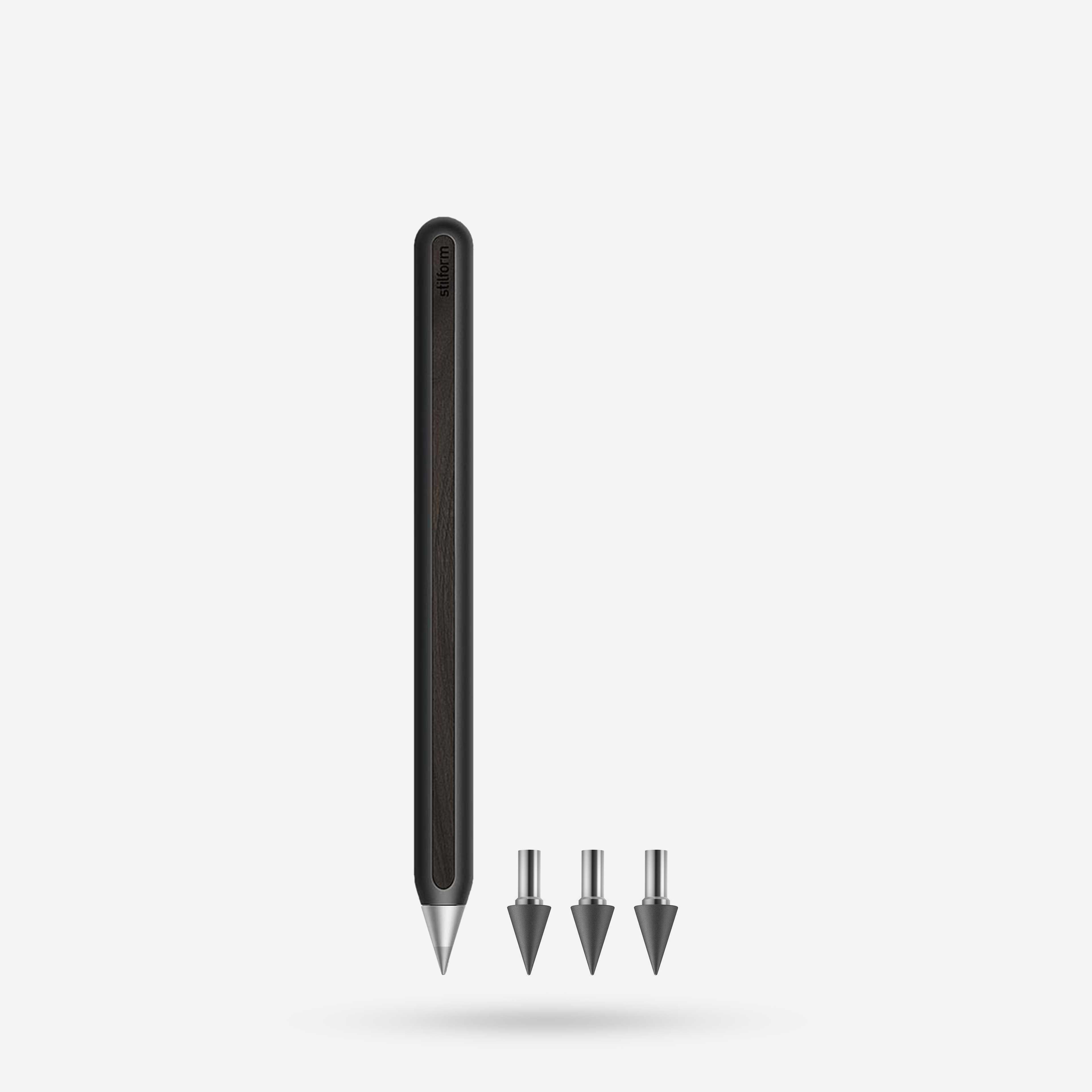 Aluminium Bleistift Aeon Warp Black mit Graphit-Spitzen im Set