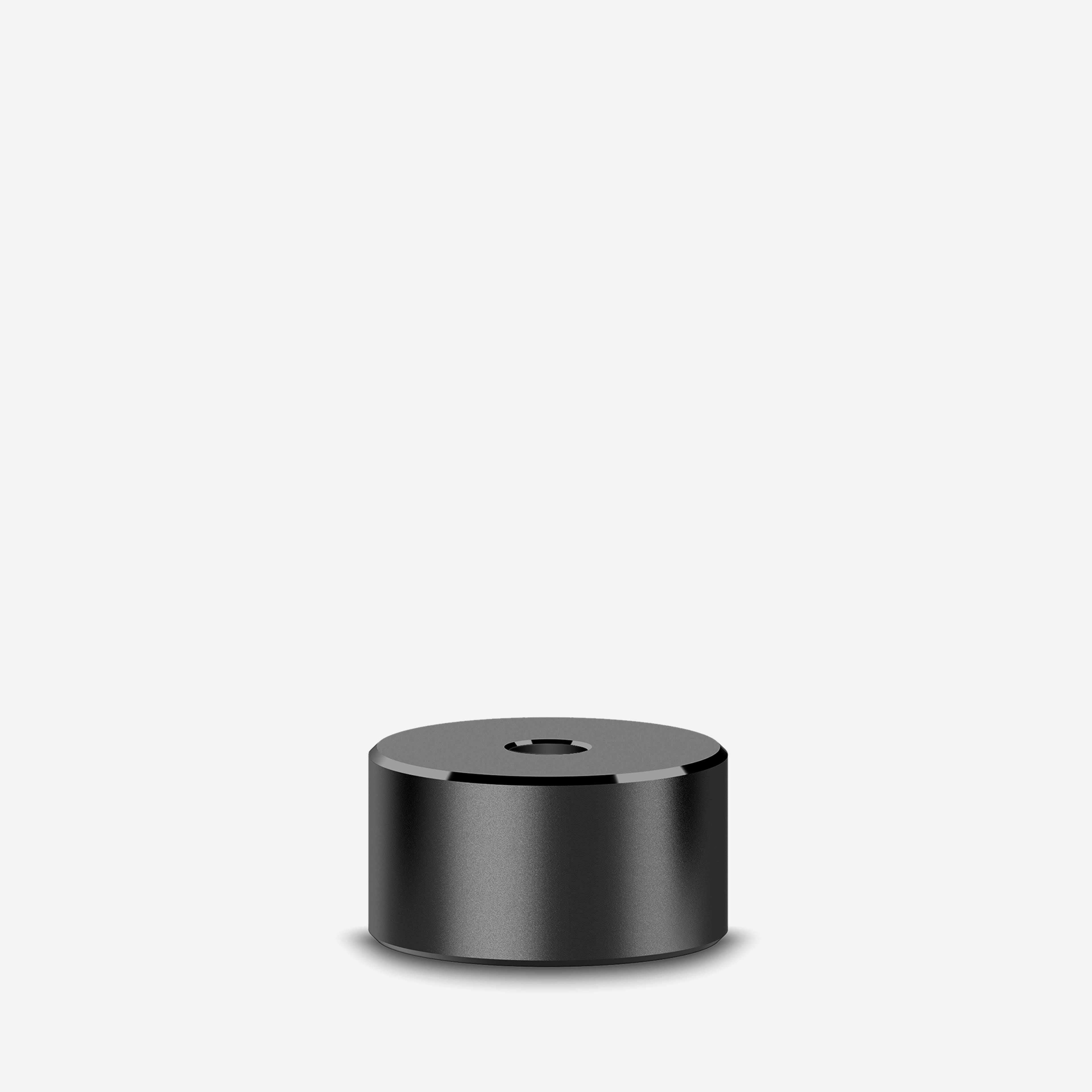 Stifthalter Base aus Aluminium in Warp Black freigestellt 